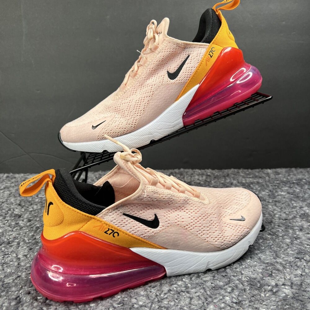 Nike Air Max 270 Shoes Womens Size 8 Pink Running Comfort Walking Gym Sneakers